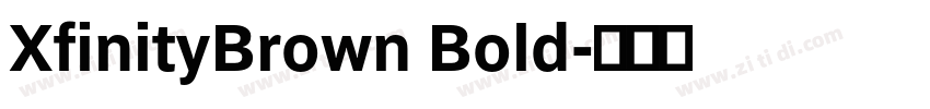 XfinityBrown Bold字体转换